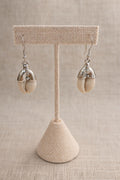 Earrings crafted in sterling silver and accented with natural seashells.