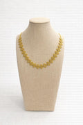 Necklace crochet short rhombus Gold